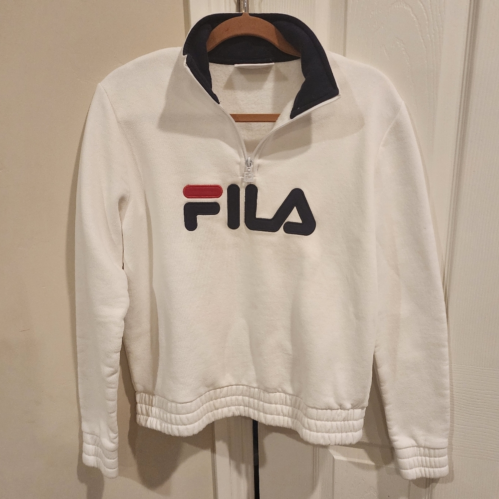 Vintage Filas 1/4 Zip Sweatshirt, size small